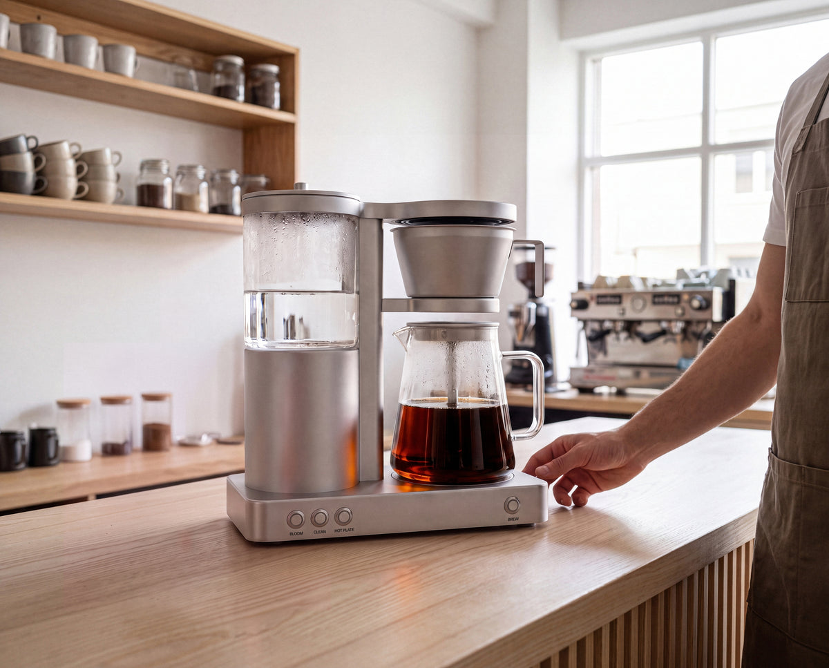 A coffee maker with zero plastic.